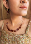 FUN-PLASTIQUE - Necklace & Dangle Earrings Set - BROWN