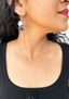 Papyrus Dangle Earrings - BLACK