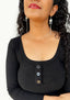 Papyrus Dangle Earrings - BLACK